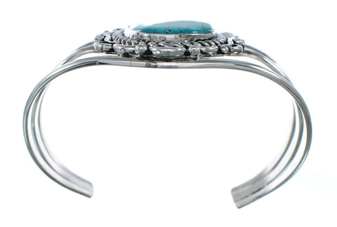 Genuine Navajo Large Turquoise Sterling Silver Cuff Bracelet NN20523